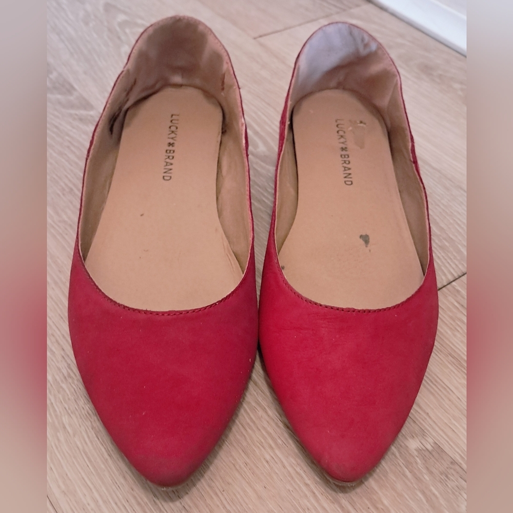 Lucky Brand Size 9M Women's Red Flats